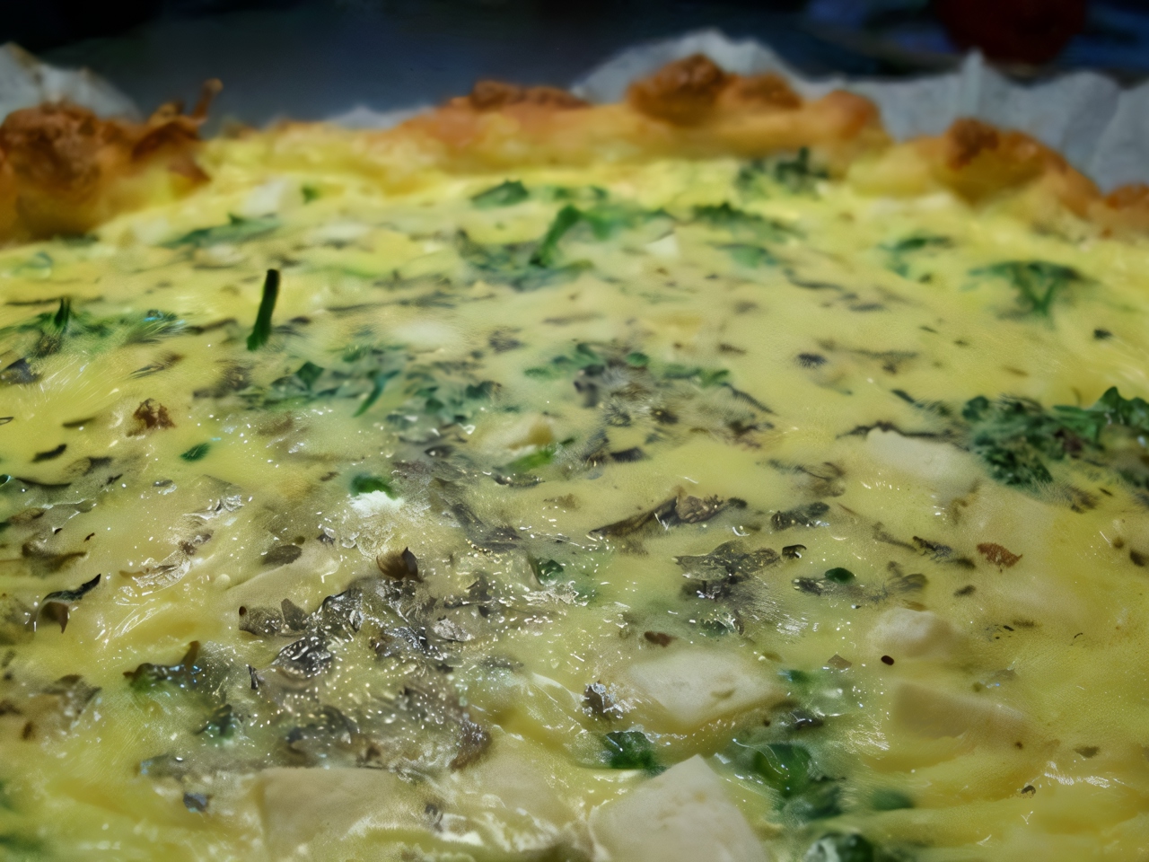 Herb Pie with Swiss Cheese and Feta