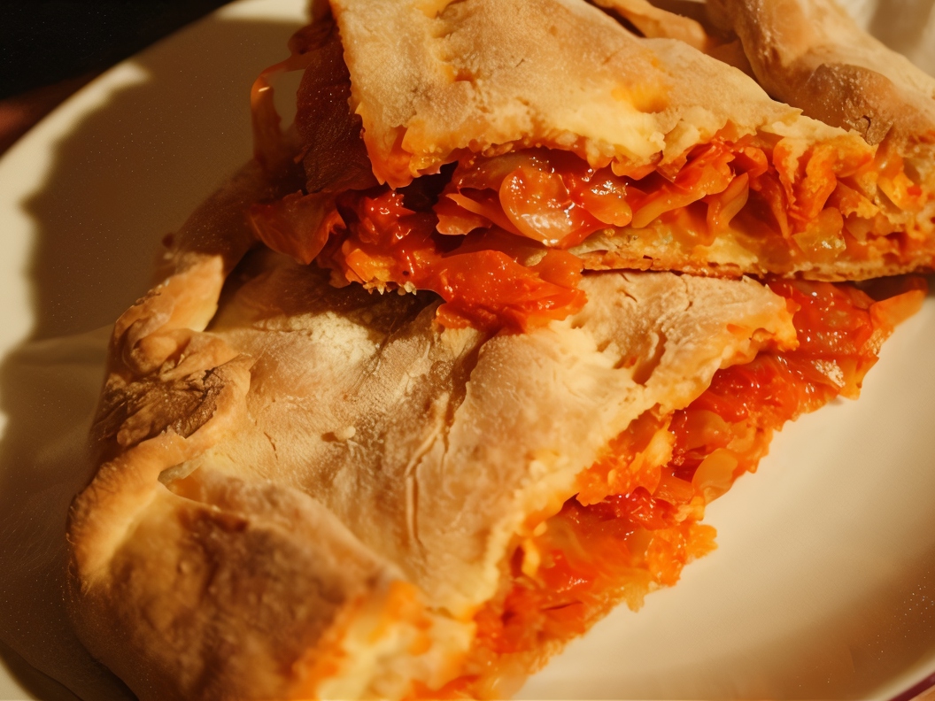 Cabbage and Spicy Pepper Pie