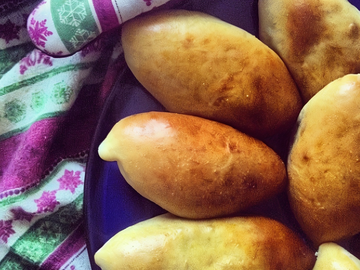 Homemade Pirozhki with Meat and Cabbage