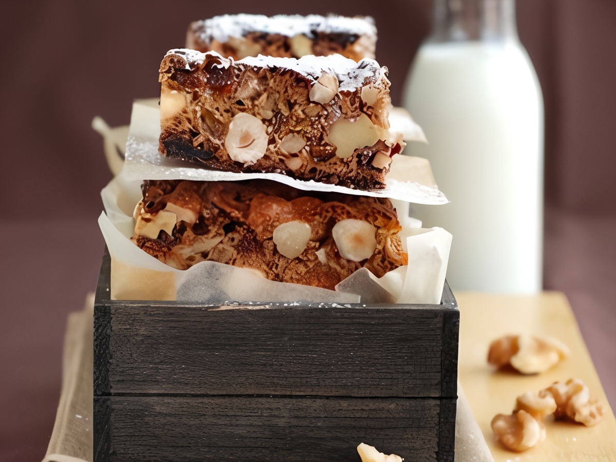 Pastries with Berries, Almonds, and Chocolate