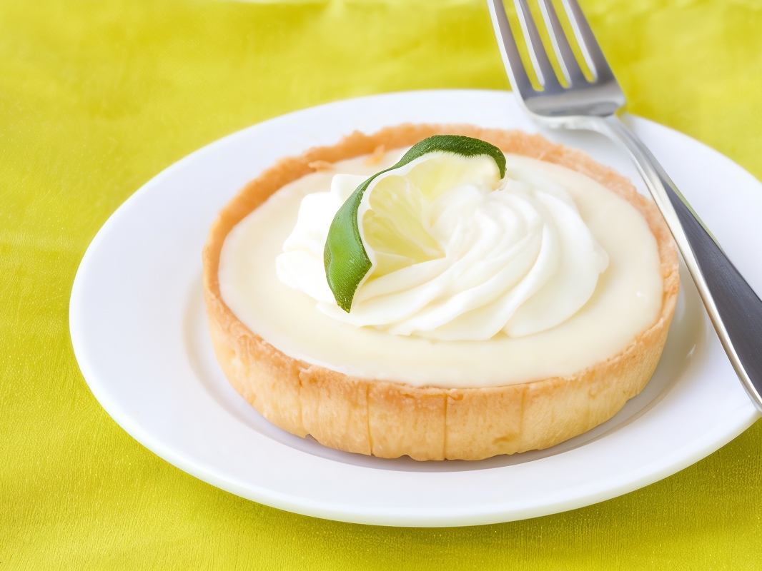 Pastries with Sweetened Condensed Milk and Lime Cream