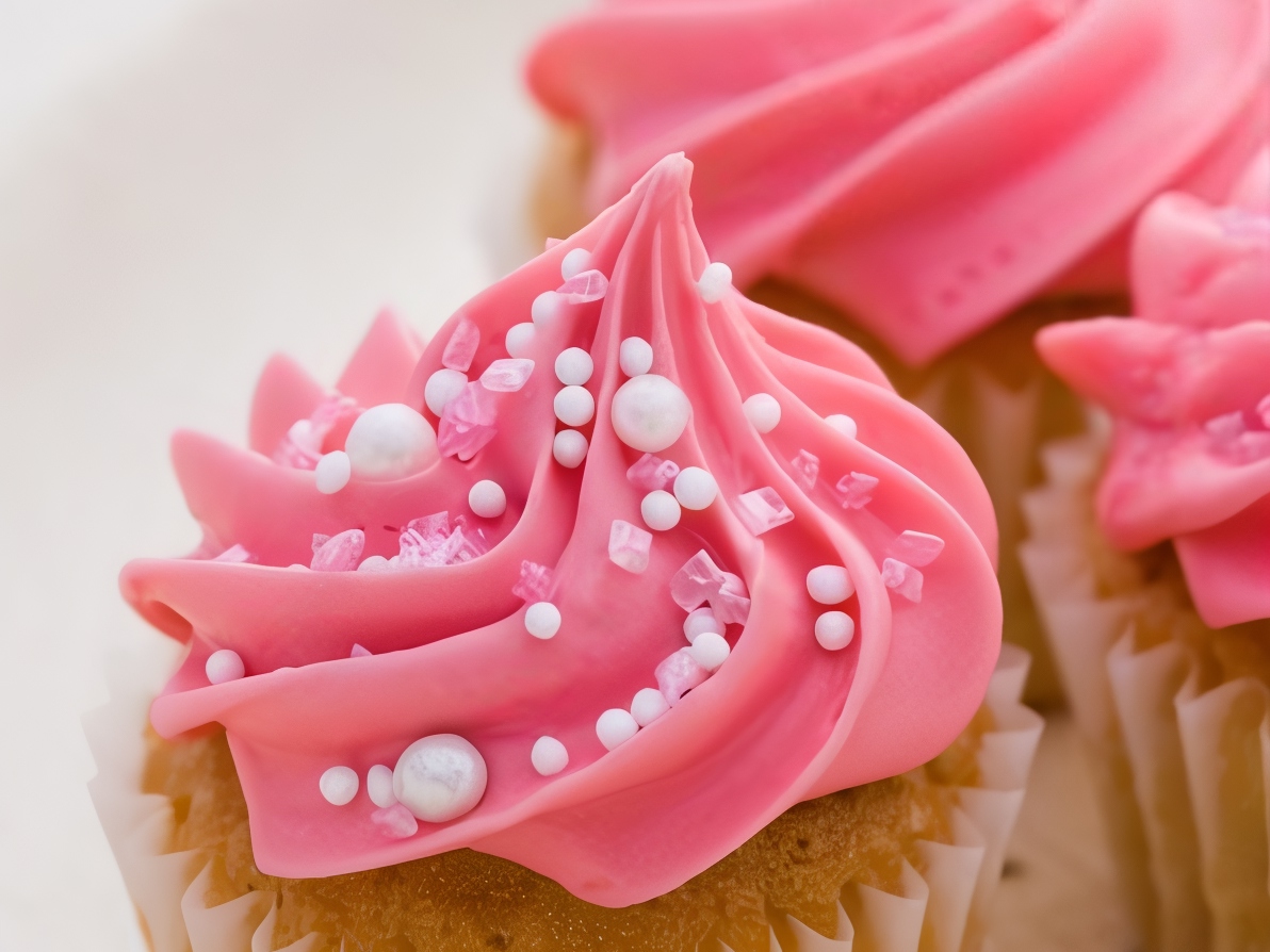 Pastries in Pink Glaze