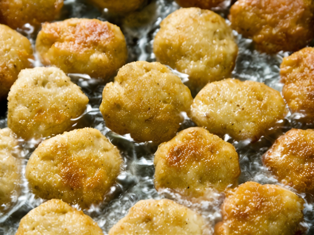 Puffy Bites with Sparkling Water