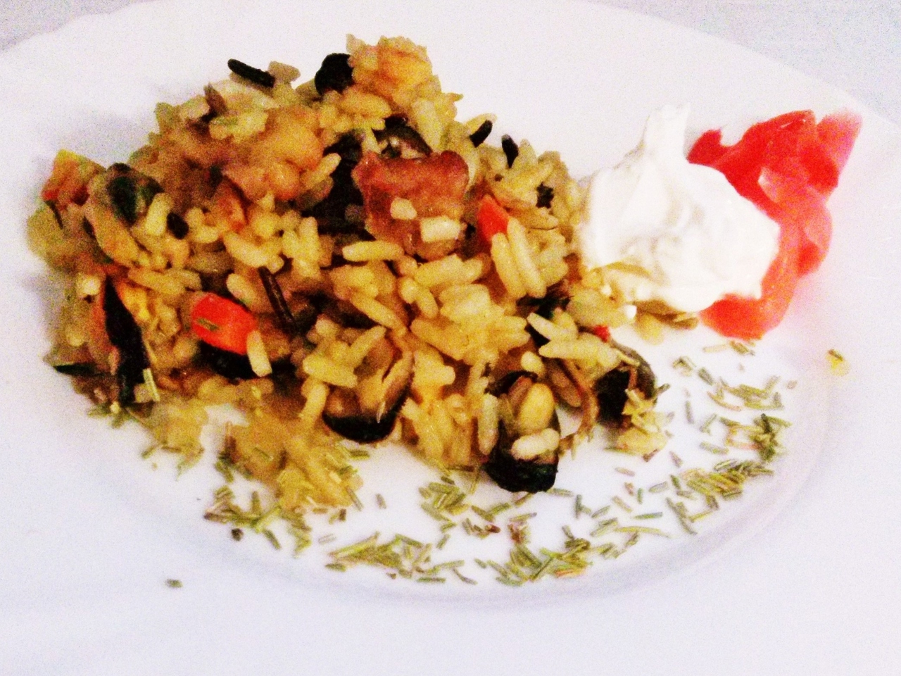 Pilaf with Wild Rice and Seafood