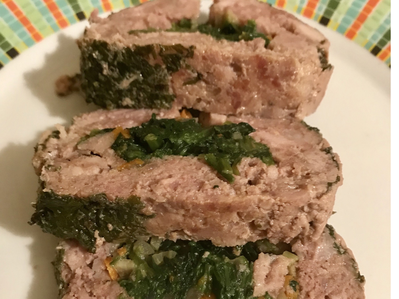 Polpettone with Spinach