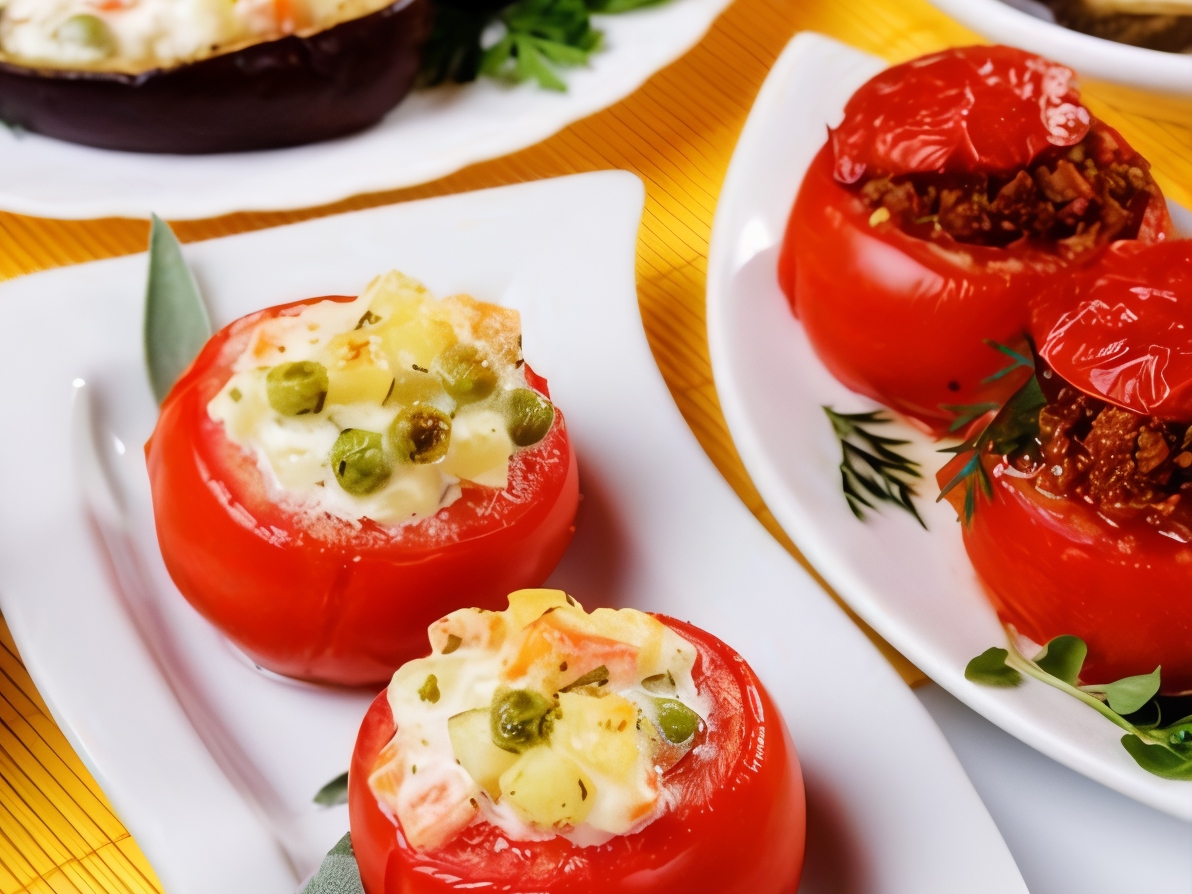 Tomatoes with Salad