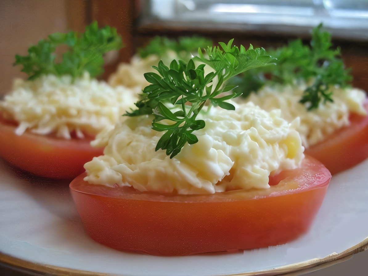 Рецепт отбивных с грибами и помидорами