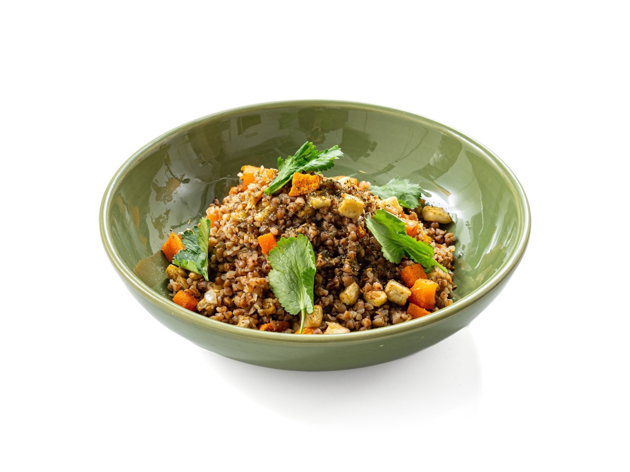 Vegan Buckwheat Porridge with Spicy Vegetables