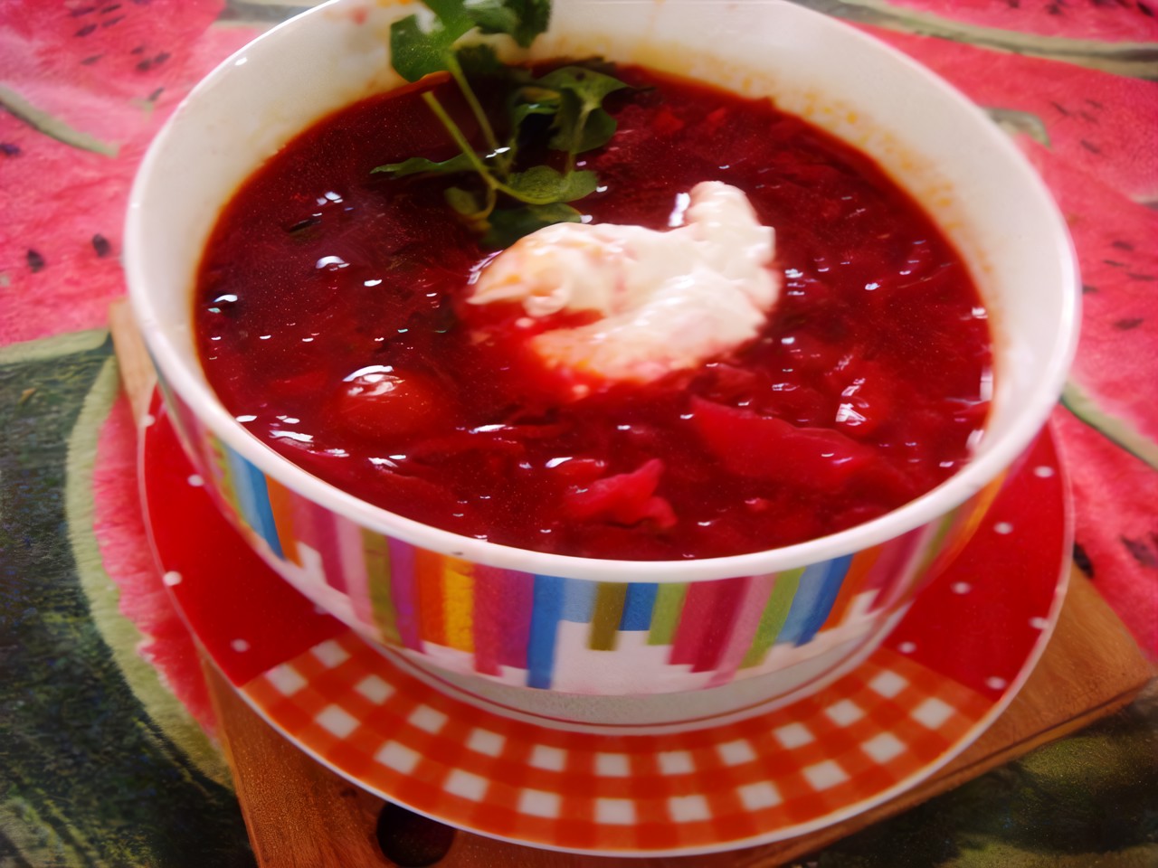Vegan Borscht with Cognac