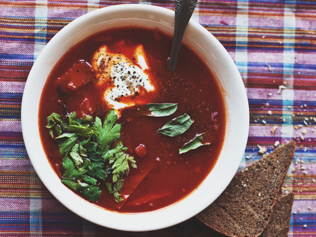 Lenten Borscht with Potatoes