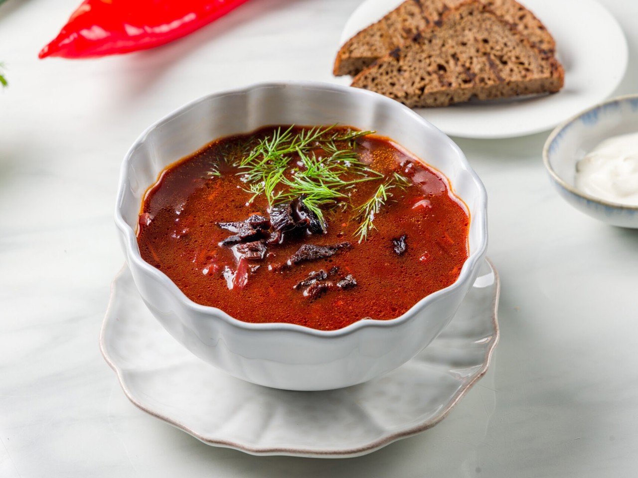 Vegan Borscht with Prunes