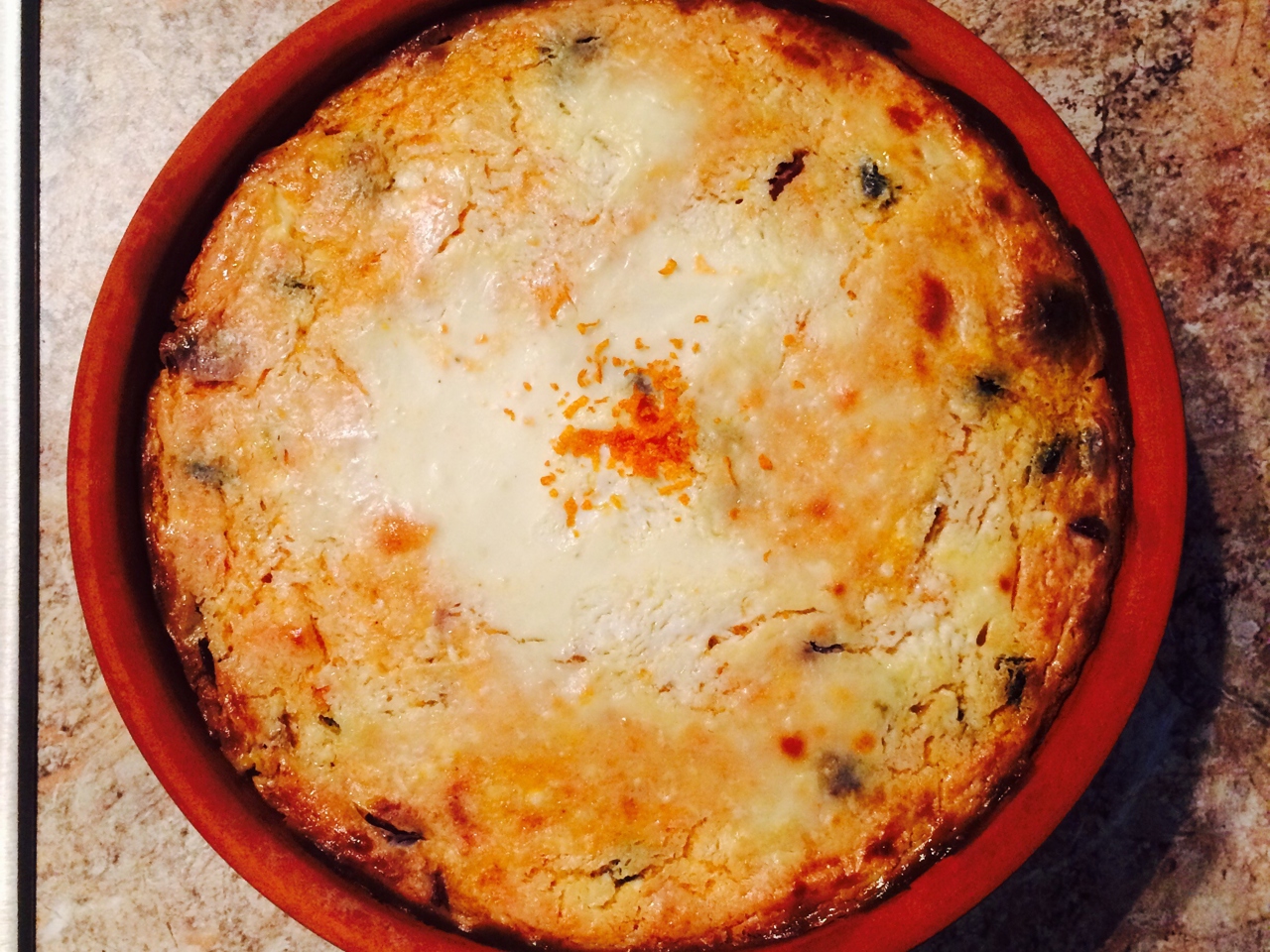 Spicy Cottage Cheese Casserole with Pumpkin