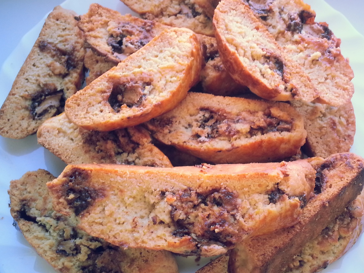 Spiced Biscotti with Nougat