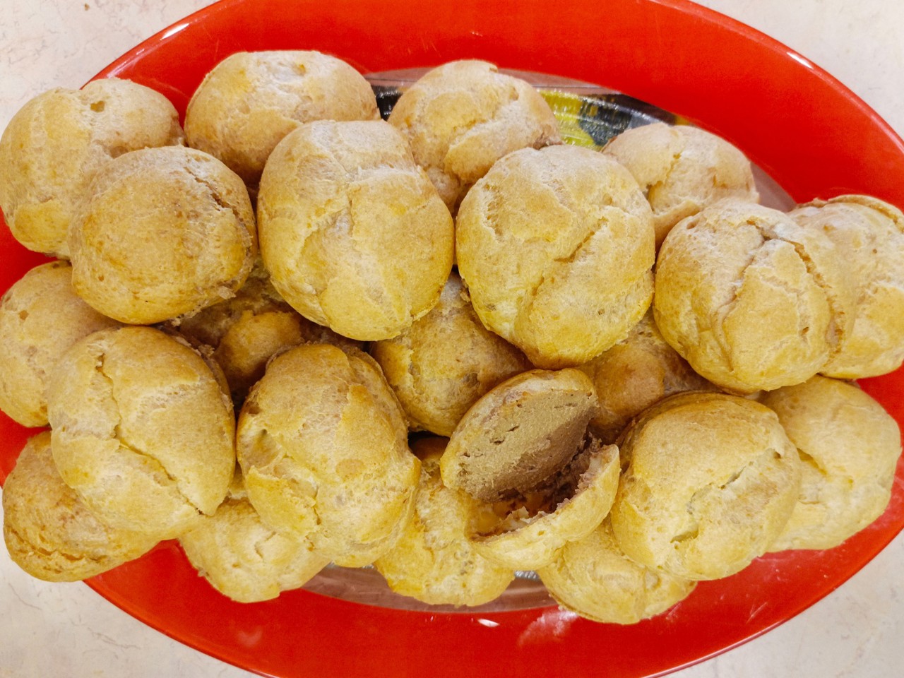 Profiteroles with Chicken Liver Pâté