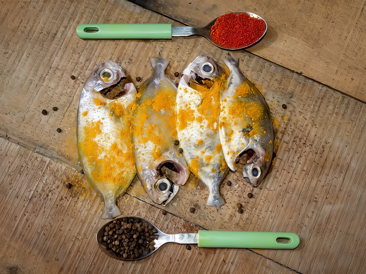 Spicy Turmeric Marinade for Grilled Fish