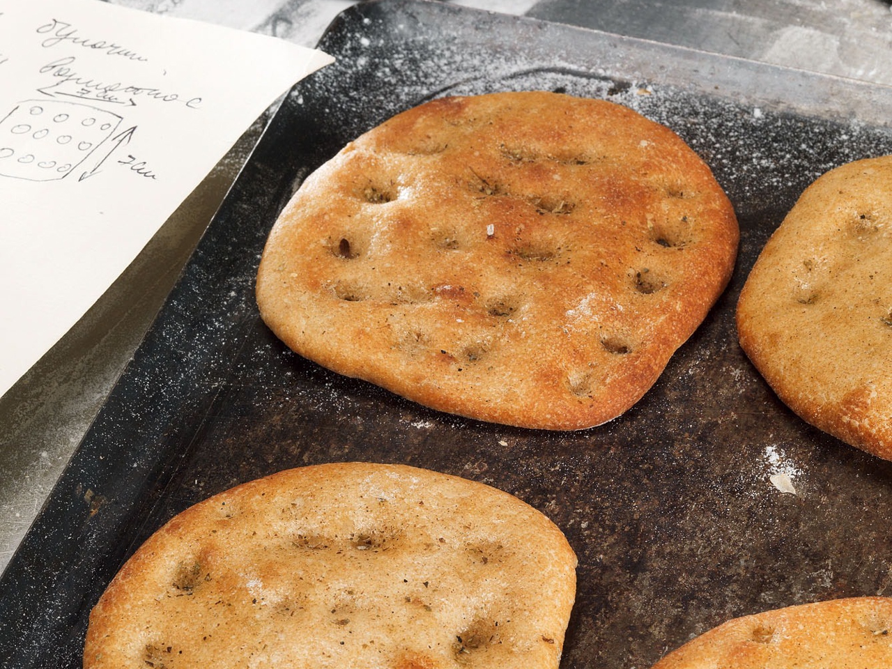 Wheat and Rye Focaccia