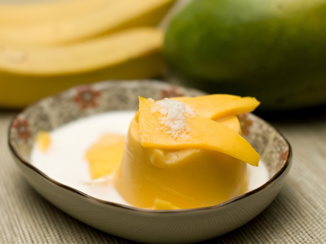 Papaya and Banana Pudding