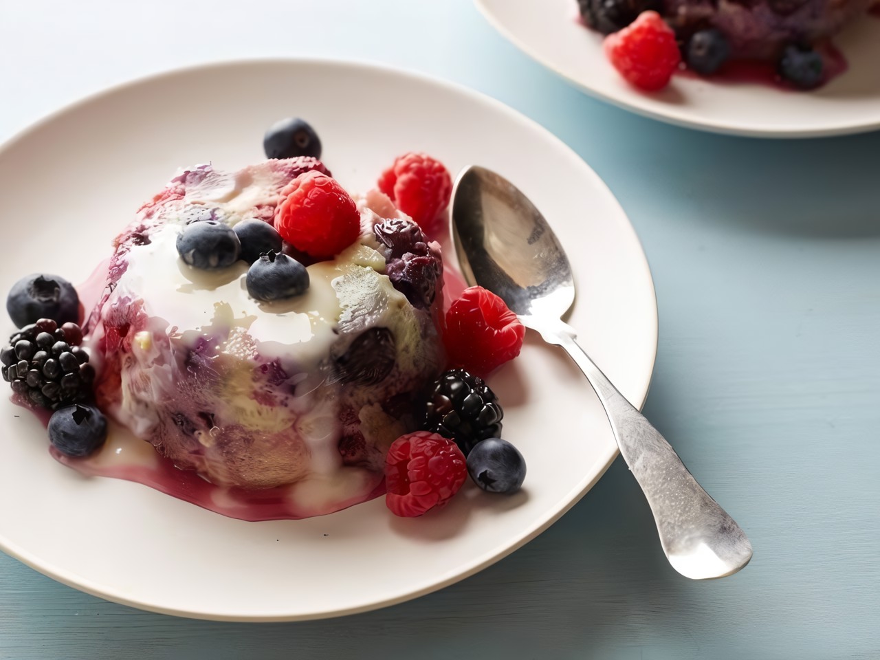 Berry Oatmeal Pudding