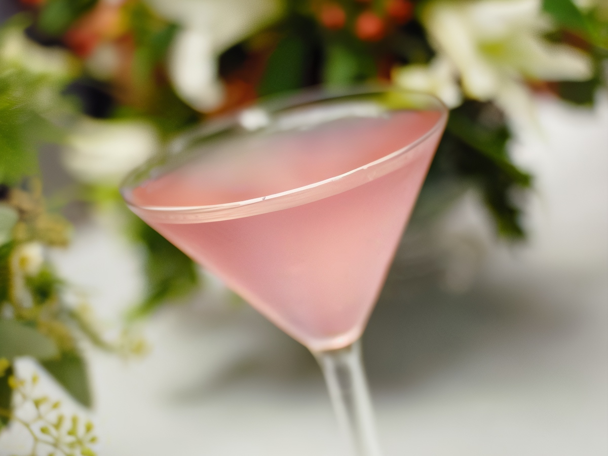 Pink Wine Punch with Cranberry Juice