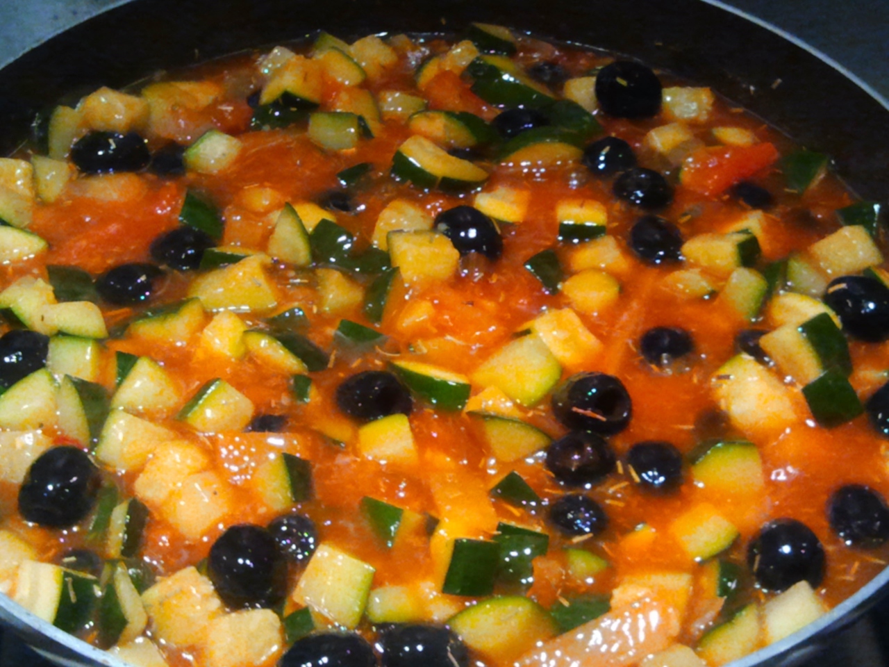 Zucchini Stew with Olives