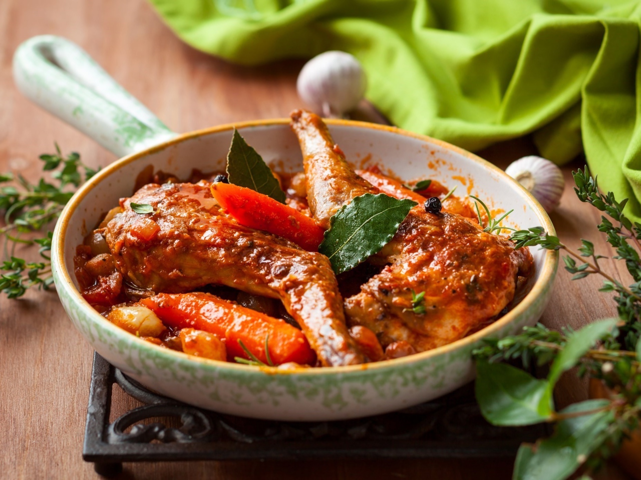 Rabbit Stew with Plums