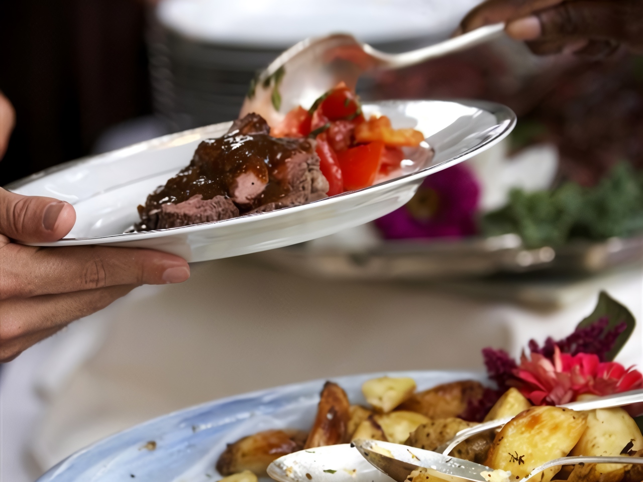 Stew with Fried Potatoes