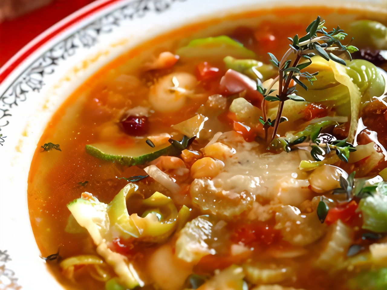 Pickle Soup with Beans