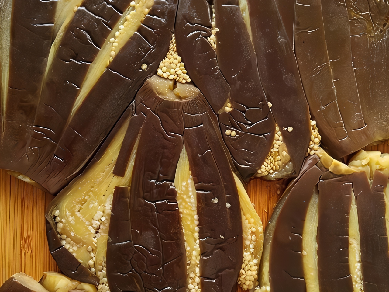 Torn Eggplants (Achichili Badrijani)