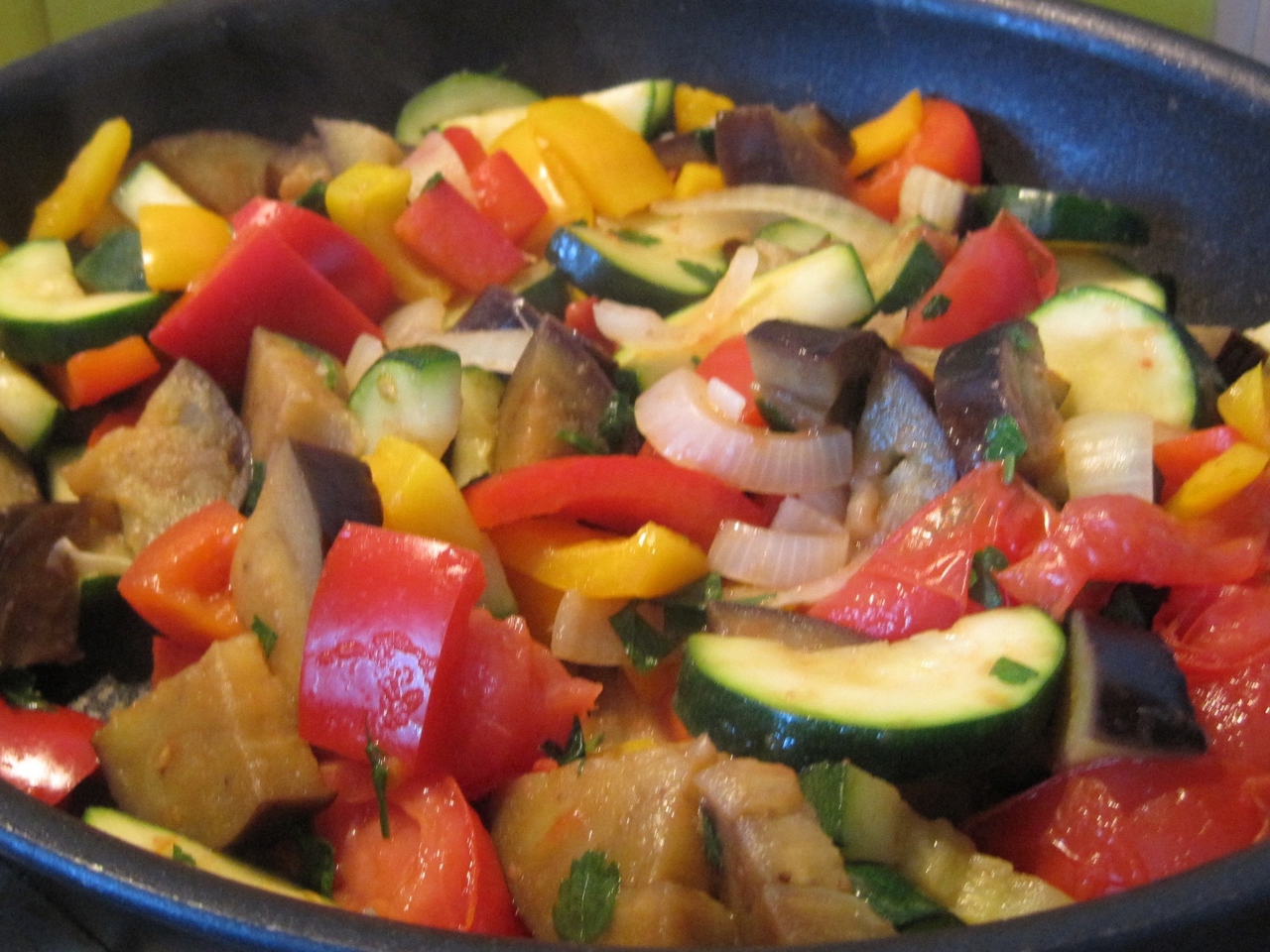 Ratatouille with Zucchini and Eggplant