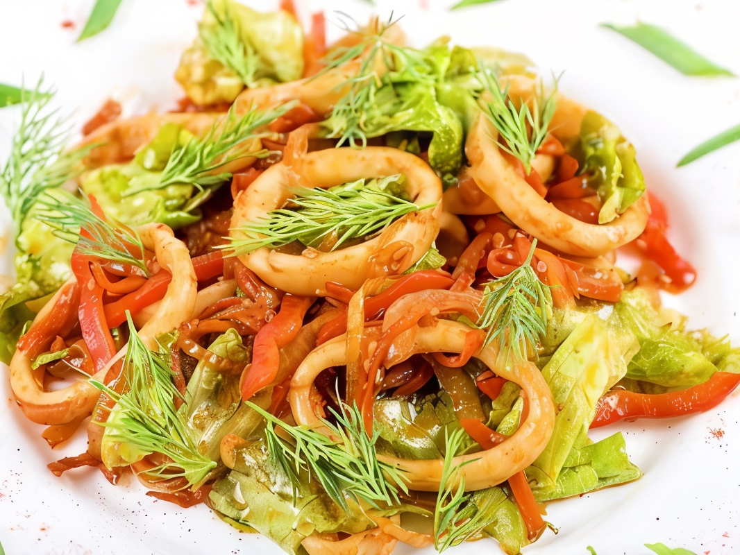 Ratatouille with Squid