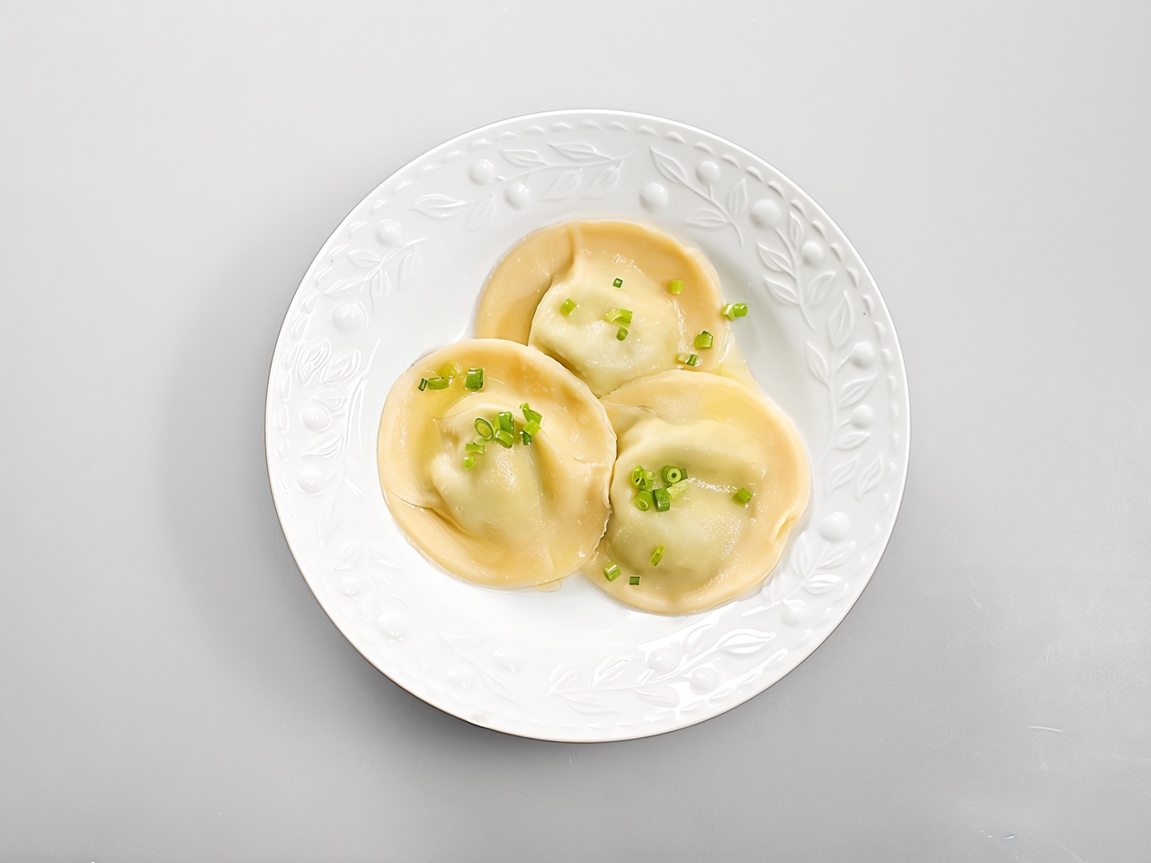Ravioli with Zucchini, Arugula, and Cream Cheese