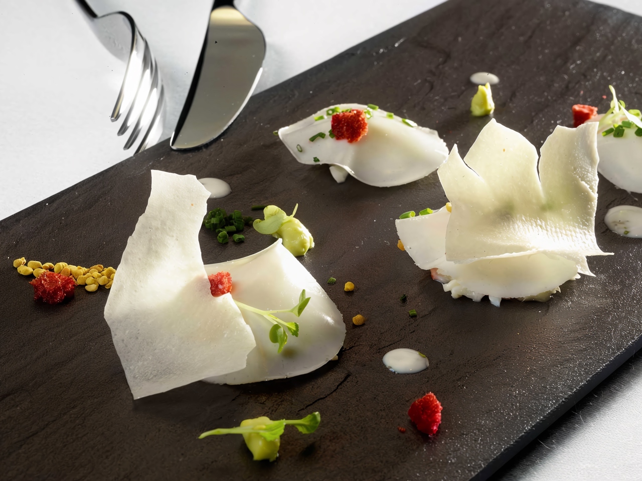 Ravioli with Crab and Green Apple