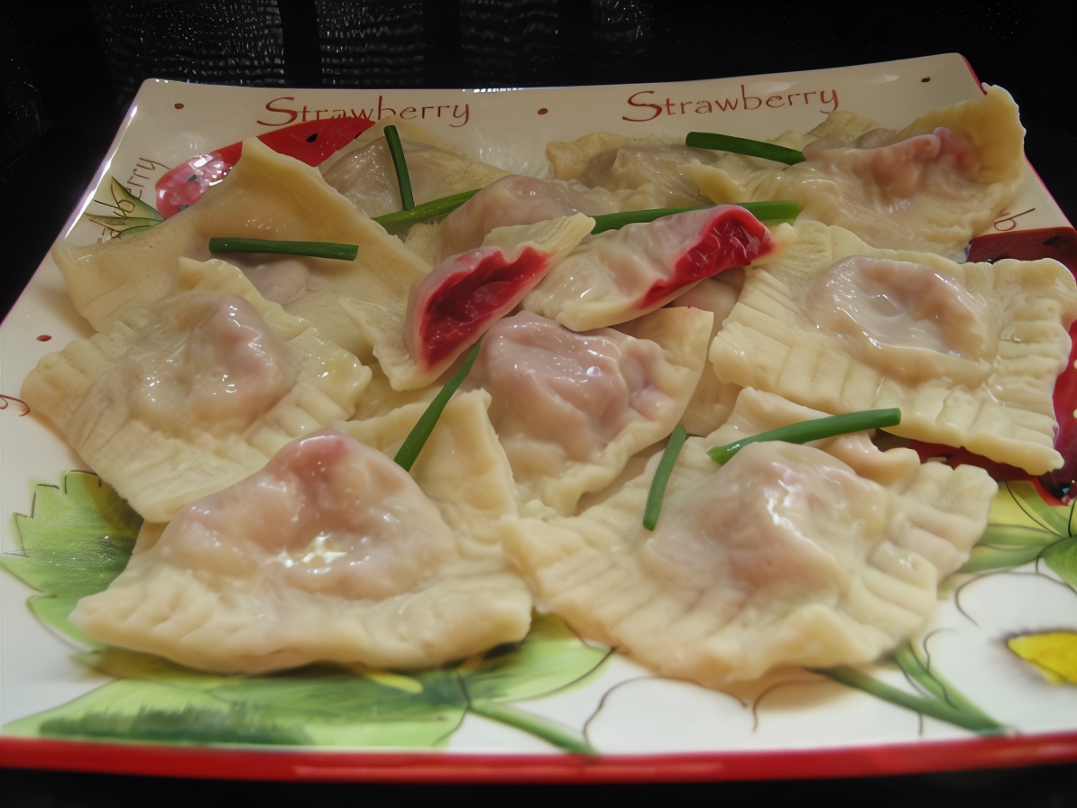 Ravioli with Beetroot, Cottage Cheese, and Parmesan