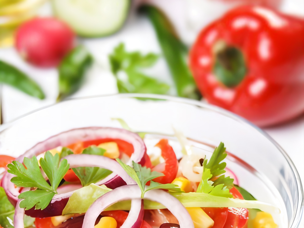 Colorful Bean Salad with Corn