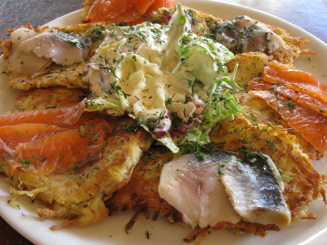 Rashty (Potato Pancakes) with Beer