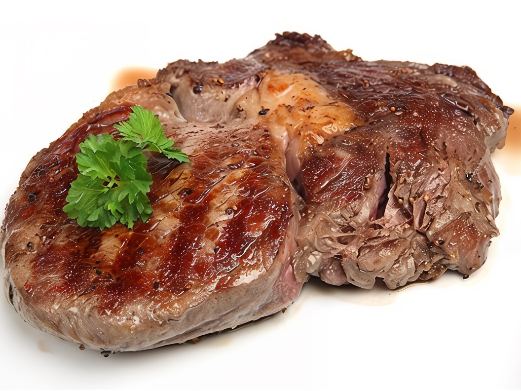 Ribeye Steaks with Egg-Wine Sauce