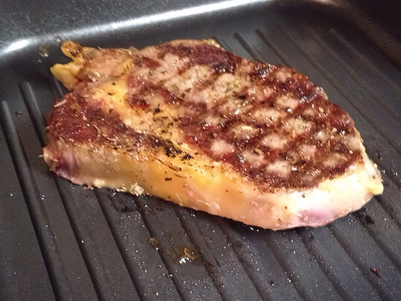 Ribeye Steak with Mashed Potatoes and Creamy Morel Sauce