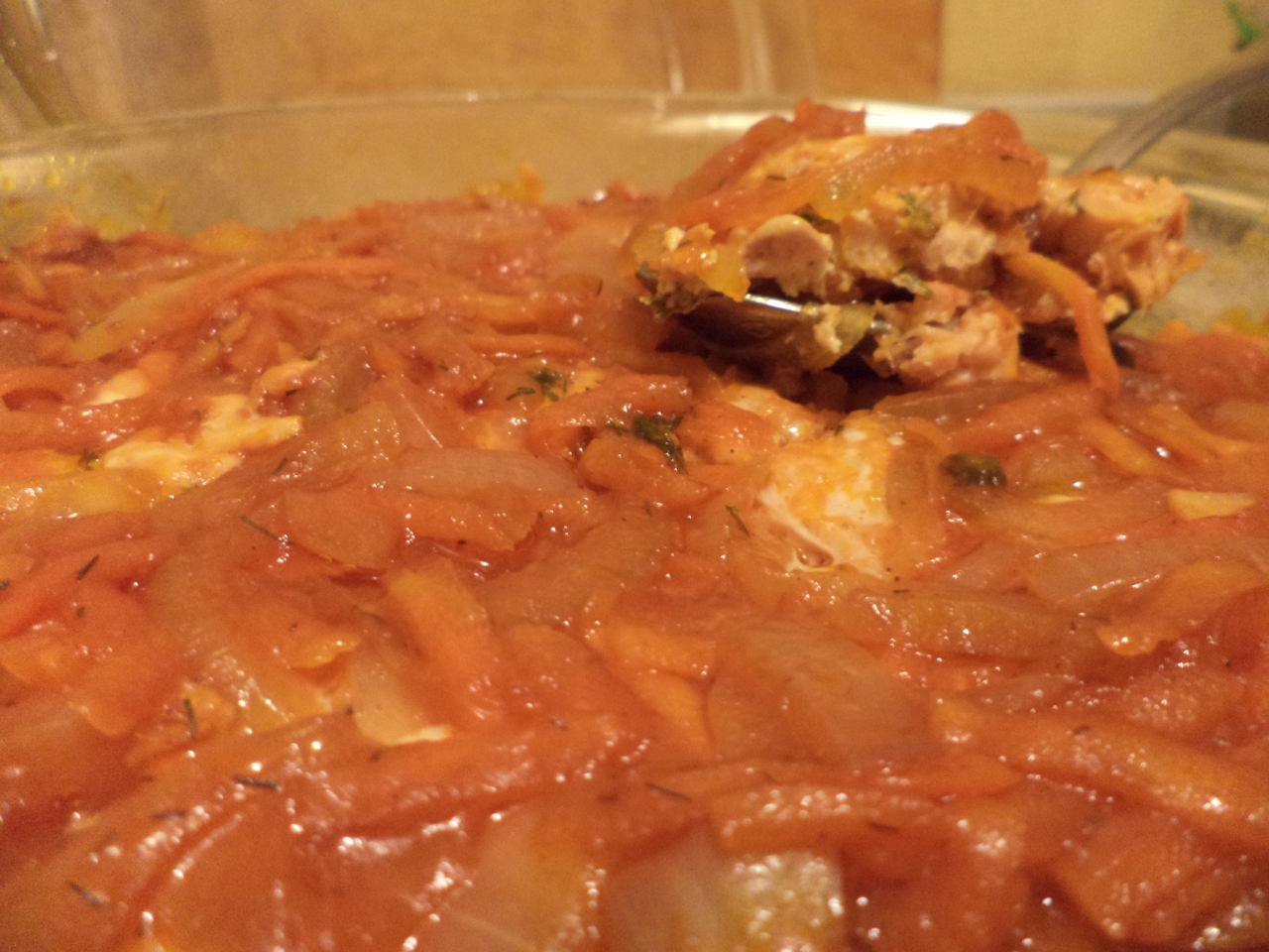 Fish under Marinade in the Microwave