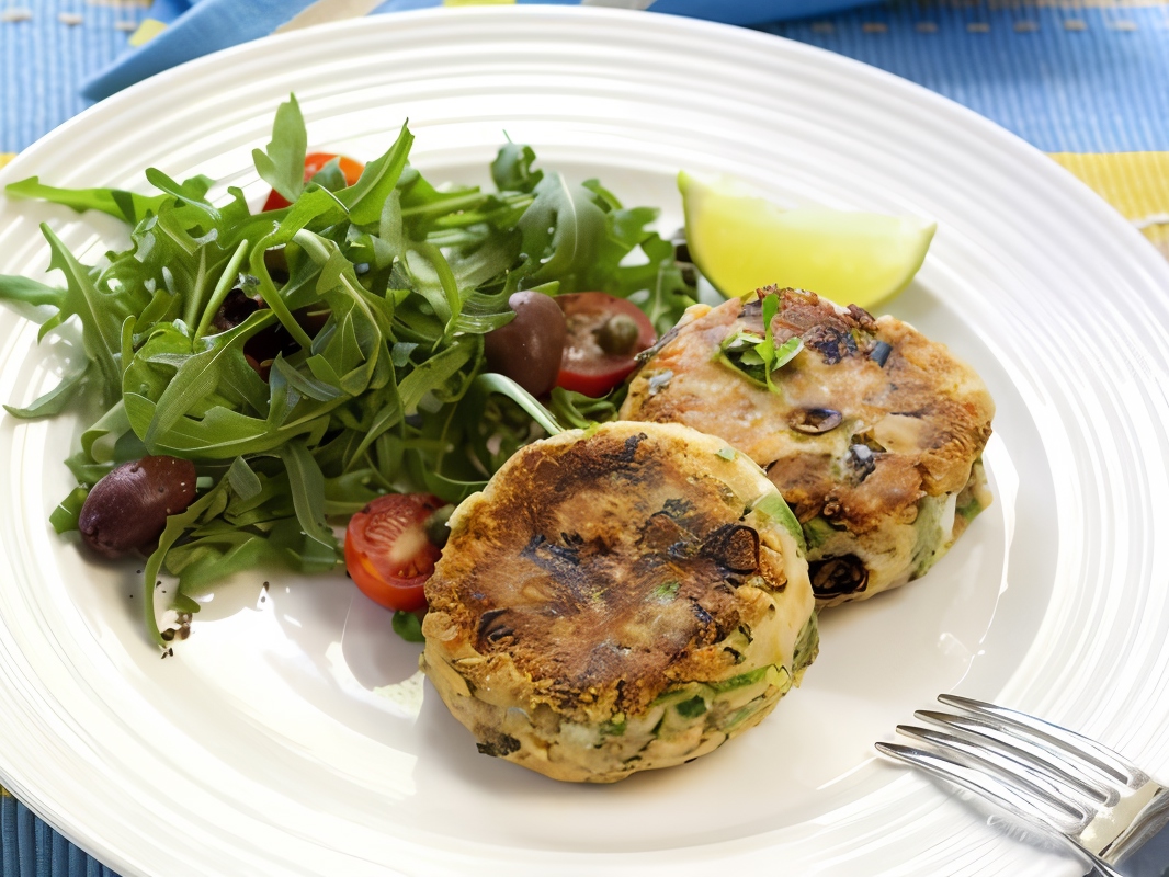 Fish Cakes with Spinach
