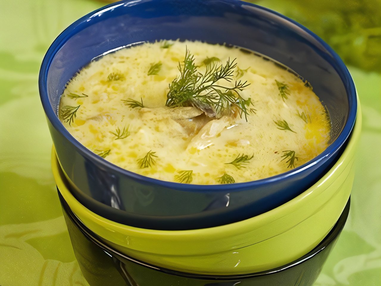 Cuban Fish Soup with Potatoes and Green Peas