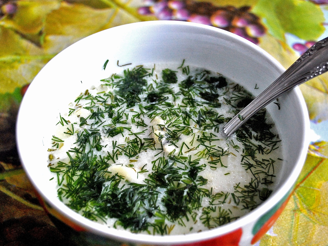 Fish Soup with Processed Cheese