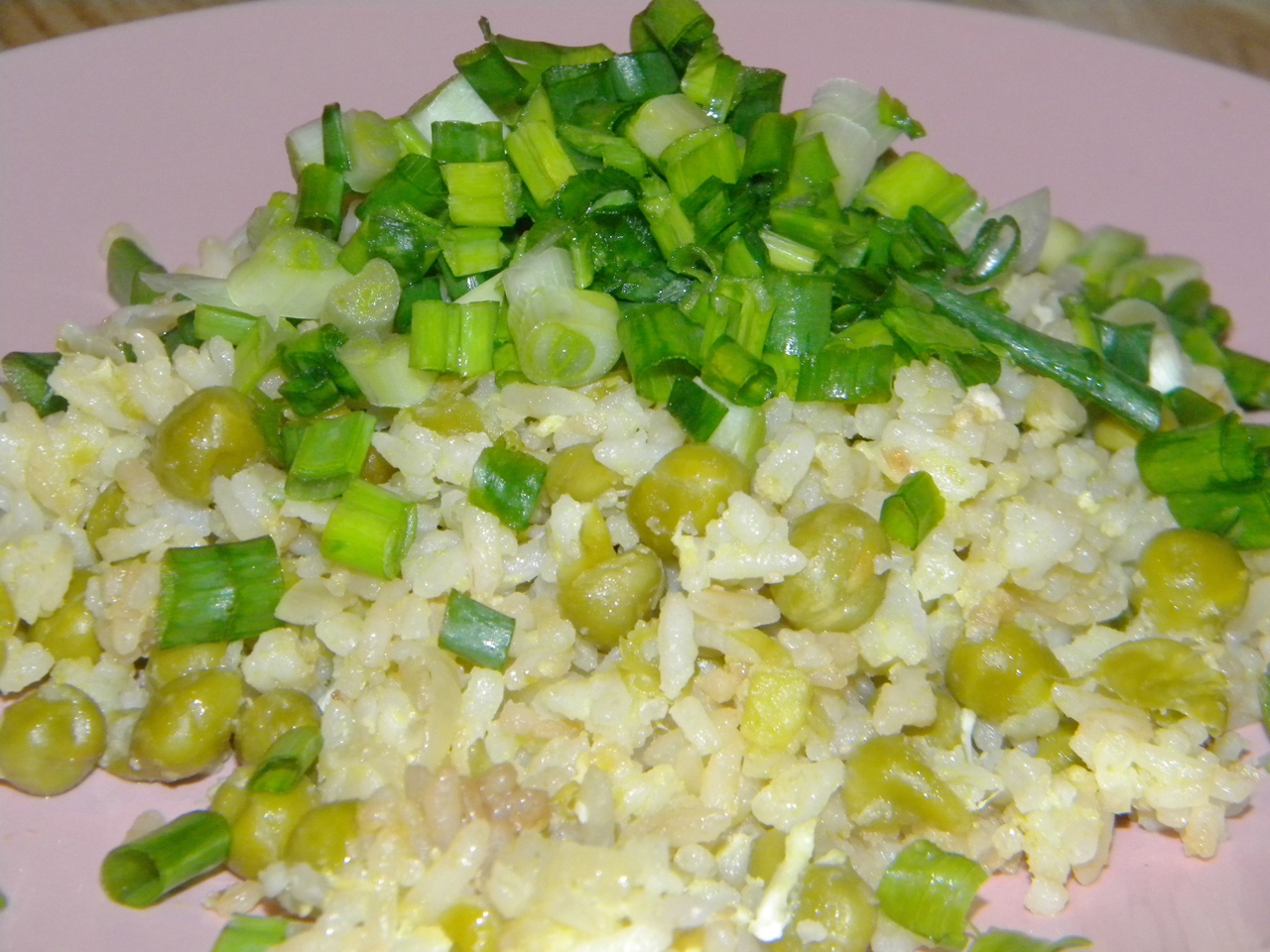 Rice with Egg, Peas, and Soy Sauce