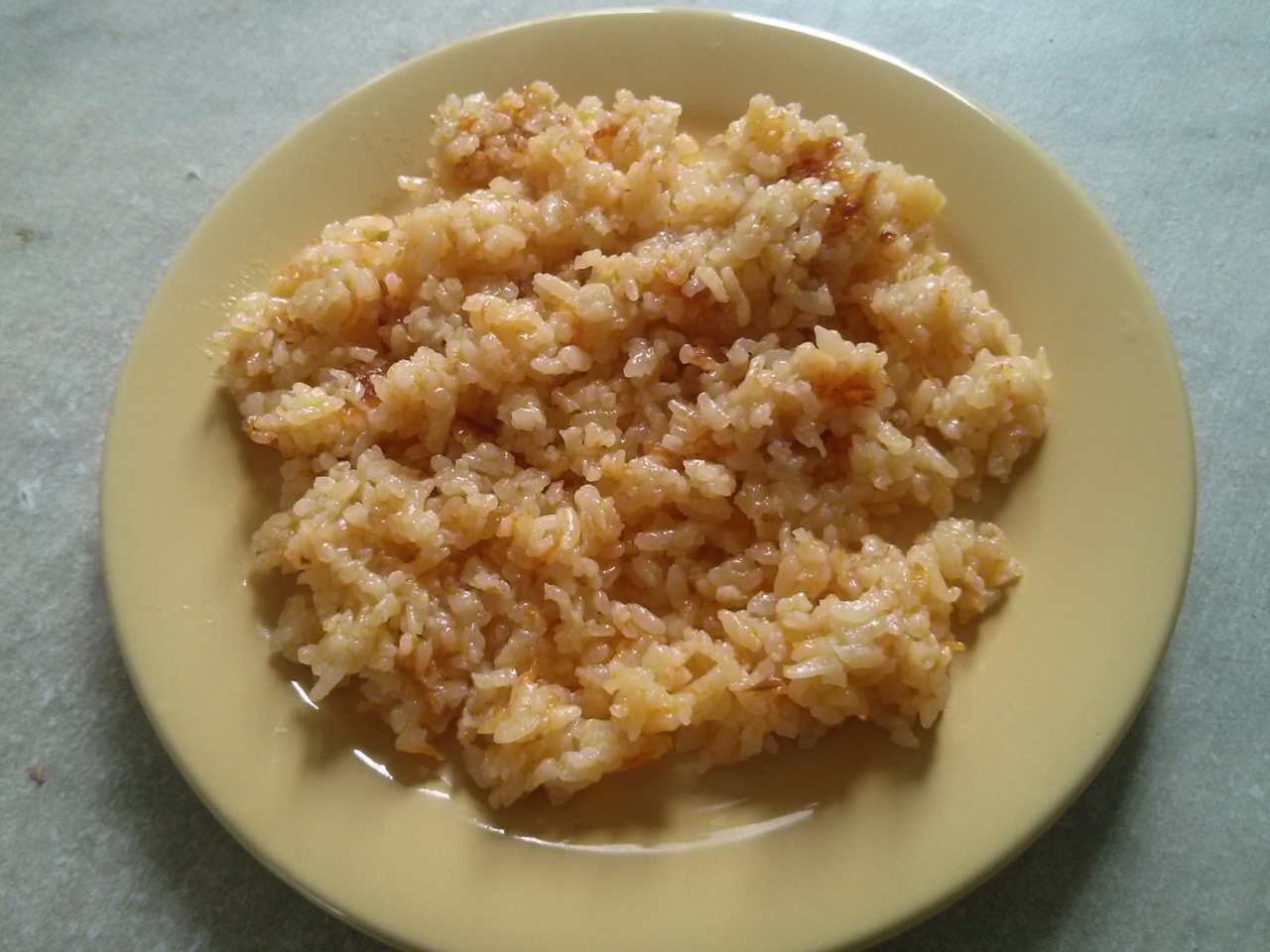 Fried Rice with Carrots and Onions