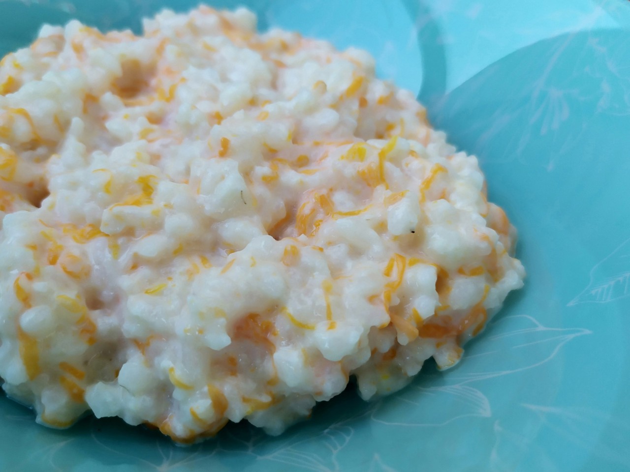 Rice Porridge with Pumpkin and Cream