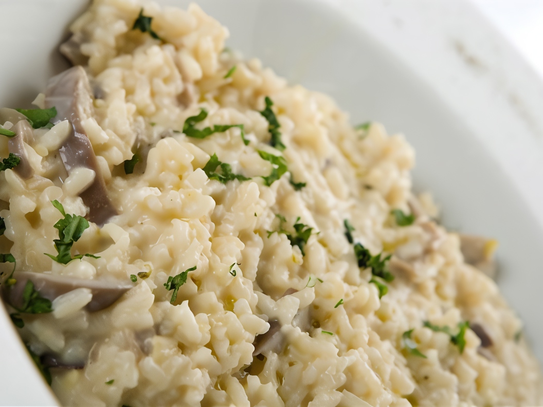 Risotto with Porcini Mushrooms and Parsley