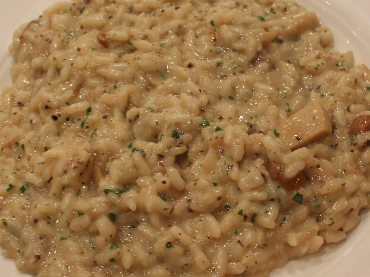 Risotto with Porcini Mushrooms and Truffle Paste