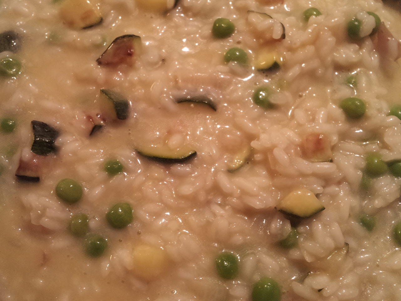Zucchini and Pea Risotto