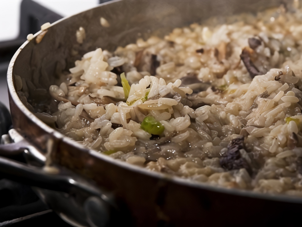 Mushroom and Madeira Risotto