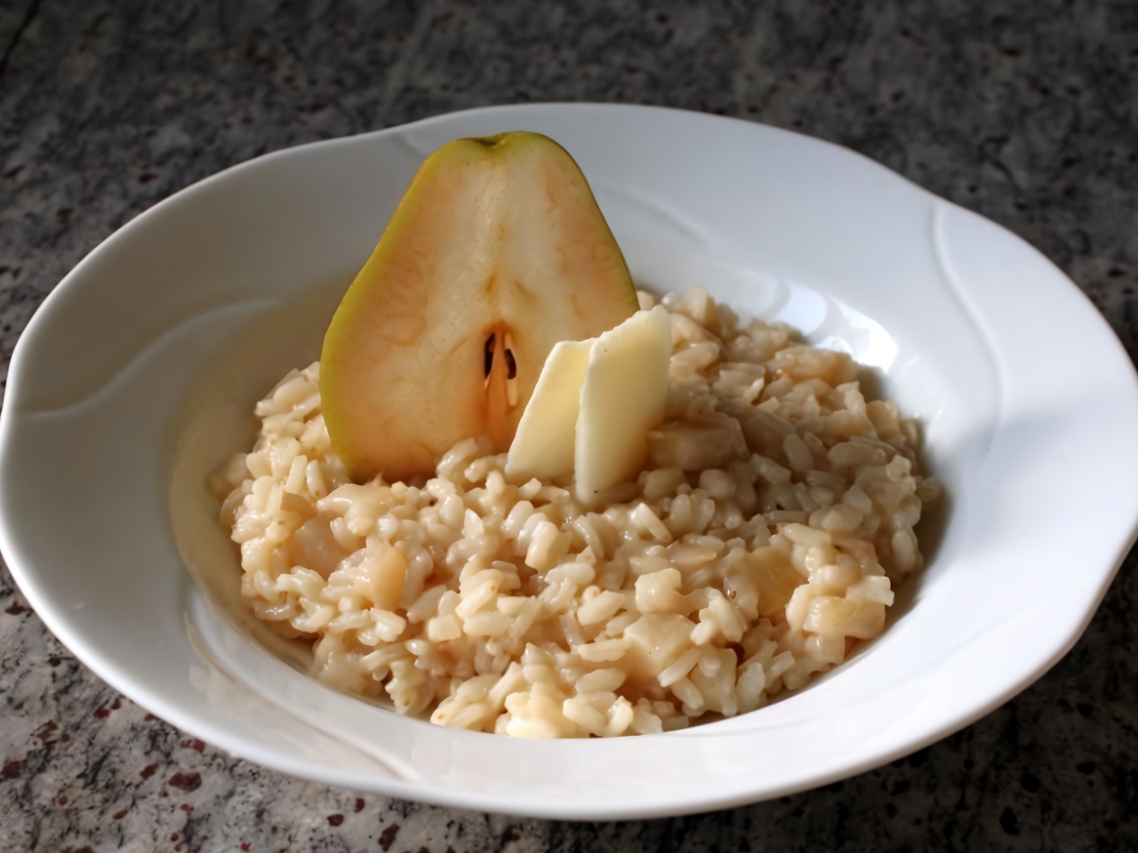 Risotto with Pear and Pecorino Cheese