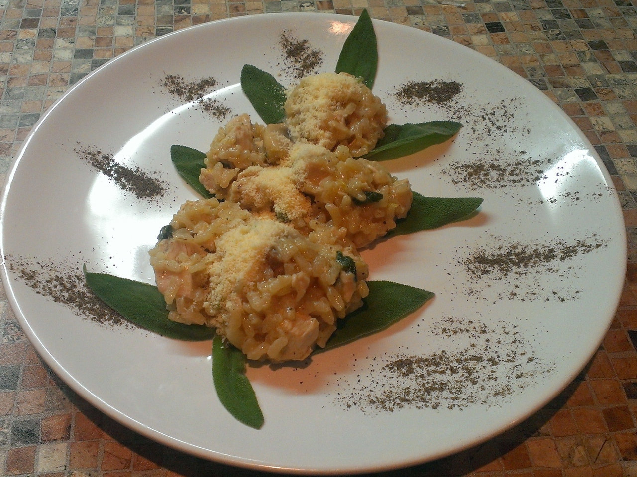 Turkey, Mushroom, and Sage Risotto